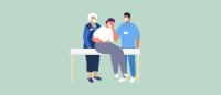 Illustration of person crying